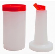 1 Qt Store 'N Pour Bottle – Red Spout & Cap |Elara Trading Barware
