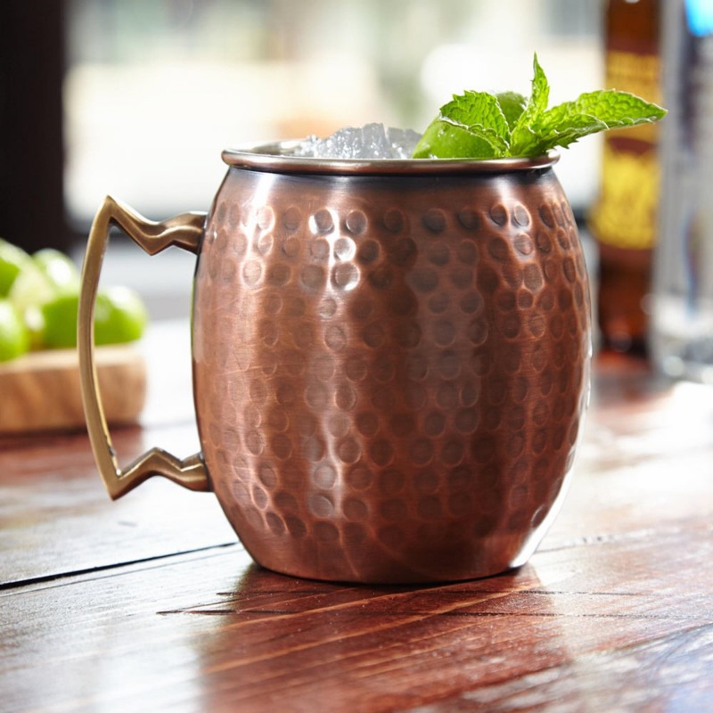 Antique Copper Moscow Mule Mug 15oz | Elara Trading Dubai