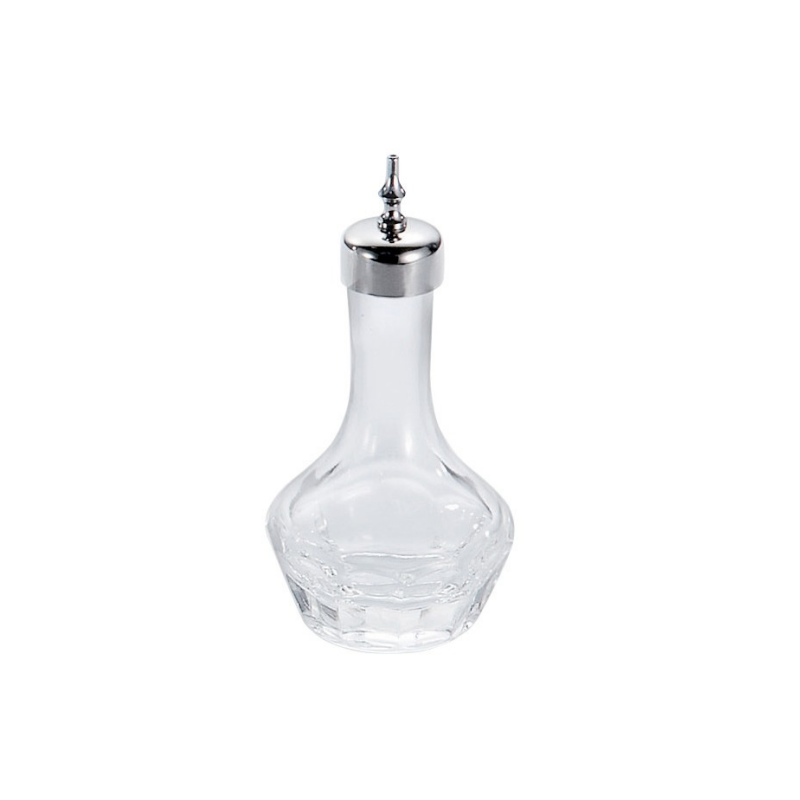 Elara Trading Bevelled Glass Bitter Bottle 50 ml – Bar Equipment Dubai