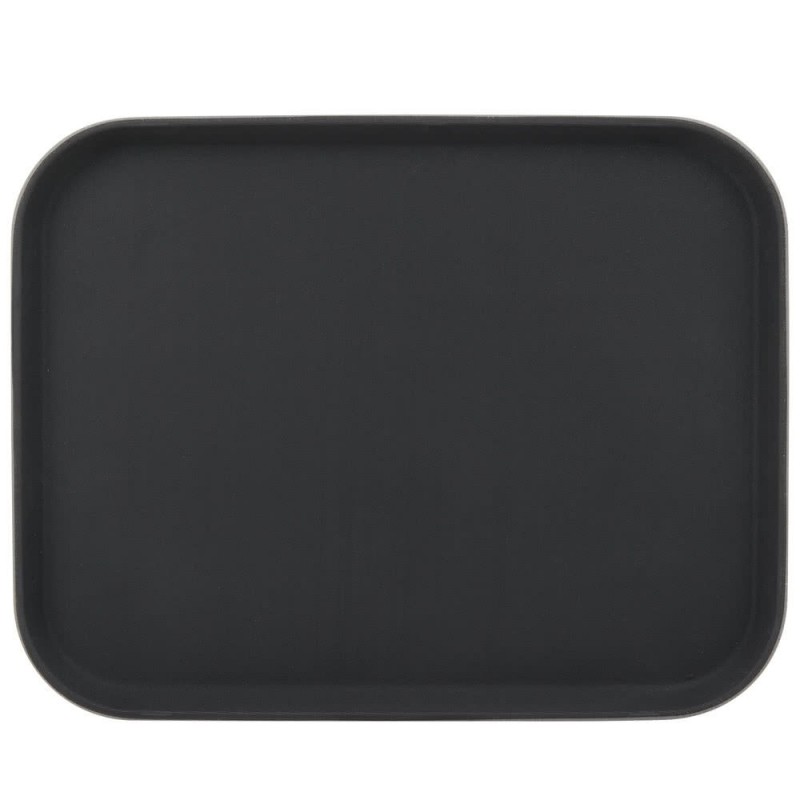 Black Rectangular Non-Slip Tray 35x45cm | Elara Trading Dubai