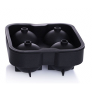 Silicone Ice Ball Mould – 4 Large Spheres for Cocktails