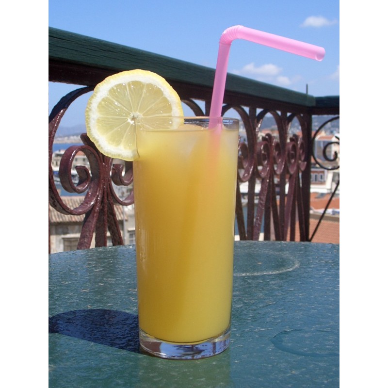 Clear Bendy Straw, (0.175"x8"/6mmx21cm), Box of 7,500 pieces