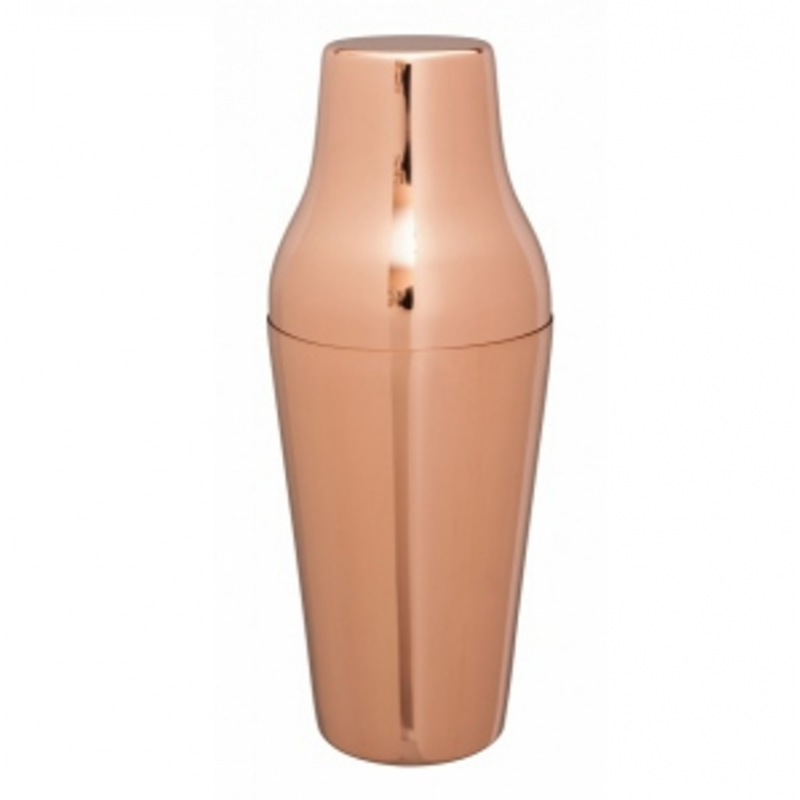 Polished Parisian Copper Cocktail Shaker 600ml – Elara Trading UAE