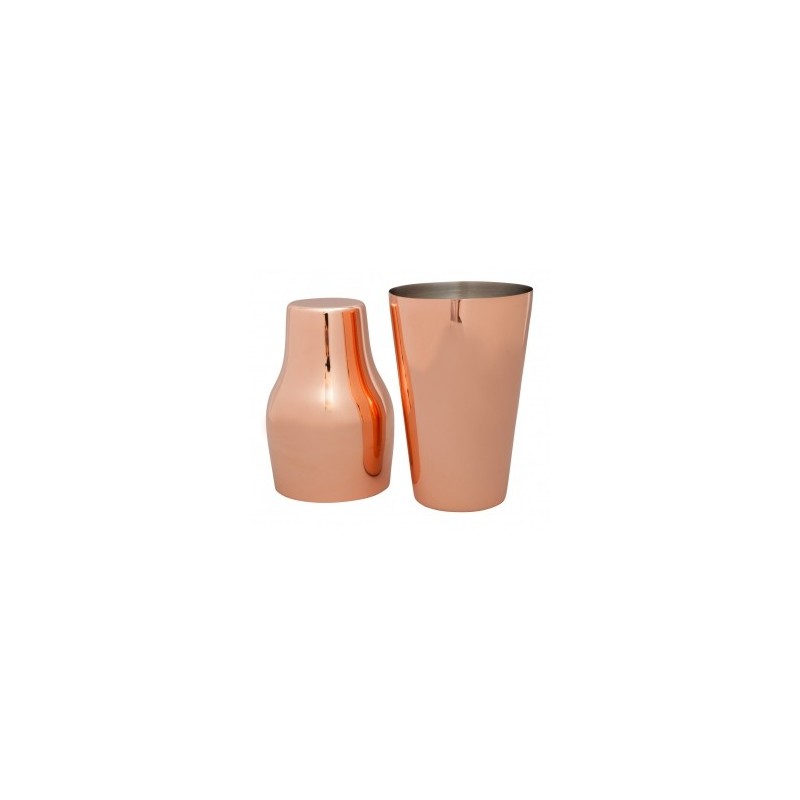 Polished Parisian Copper Cocktail Shaker 600ml – Elara Trading UAE