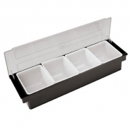 Bar Condiment & Garnish Dispenser 4 Sections | Elara Trading UAE