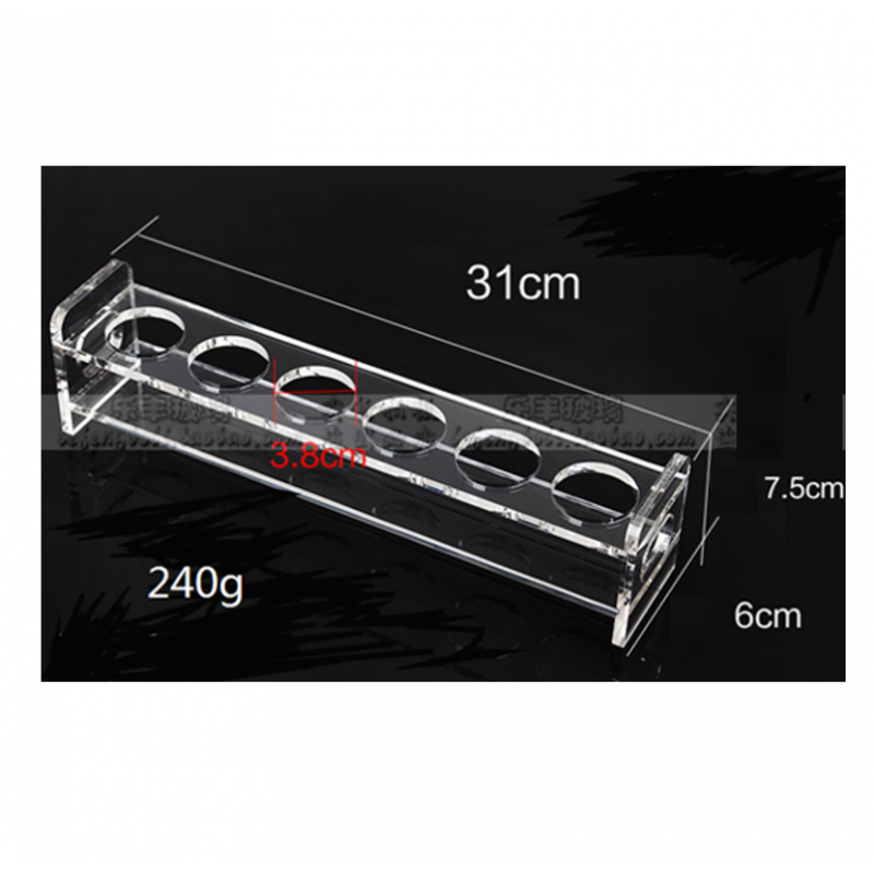Acrylic 6 Shot Glasses Tray – Bar Serving Tool | Elara Trading