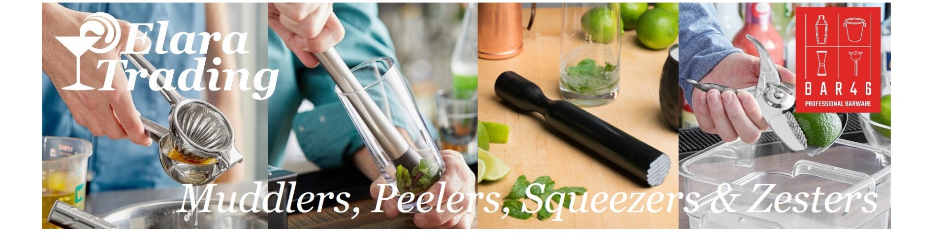 Muddlers, Peelers, Squeezers & Zesters